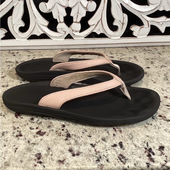 Olukai Kulapa Kai Flip Flop Beach Sandals Pale Pink Size 9 - Picture 7 of 10